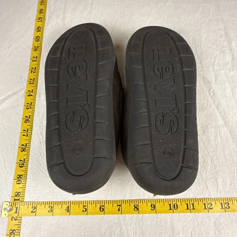 Levi's Mens Brown Slippers LG 9.5-10.5 Relaxed Comfort Indoor/Outdoor Old Money